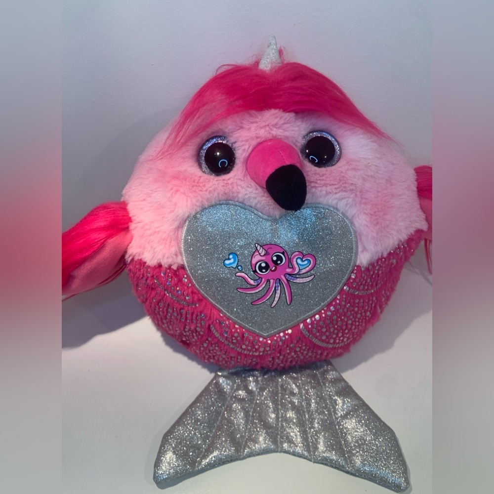 4/$10 Zuru Surprise Rainbowcorns Pink 12” Stuffy/Plush Mermaid Tail